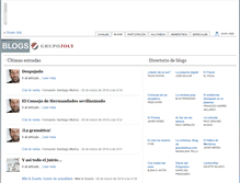 Tablet Screenshot of blogs.grupojoly.com